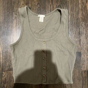 Green tank top